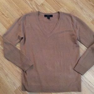 Tan F21 Vneck Sweater